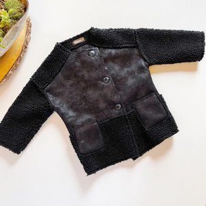Milibam Black Sherpa Jacket | Size 110/3